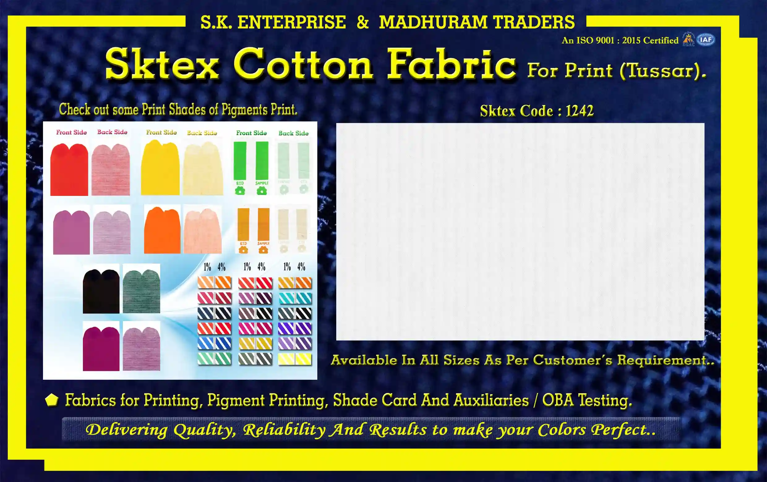 Cotton Fabric 1242 Print - S.K.Enterprise